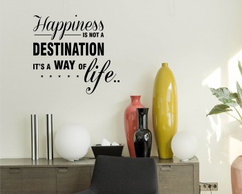 Happiness is Quotes Wall Decal Motivational Vinyl Art Stickers Happiness is Quotes Wall Decal Motivational Vinyl Art Stickers